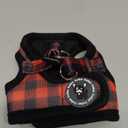 EcoBark Step in Dog Harness - Eco-Friendly Teacup Dog Harnesses for XXS, XS, and Small Dogs - Reflective and Adjustable Mini Body Halter Vest -Tiny Soft Mesh Toy Breed Harness (XXXS, Plaid) (XXXS- 2 to 3 lbs- Chest up to 10 in (Pack of 1), Buffalo Check Plaid)