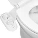 LUXE Bidet NEO 120 Plus - Patented Bidet Attachment for Toilet Seat, Innovative Hinges to Clean, Slide-in Easy Install, Advanced 360 Self-Clean, Single Nozzle, Rear Wash (White)