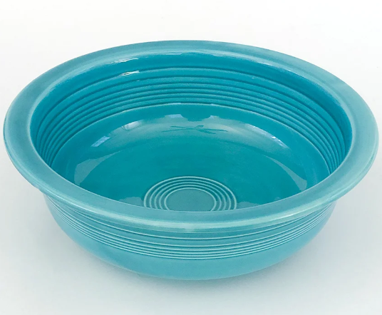 Vintage Fiesta 9 1/2" Vegetable Bowl in Turquoise