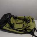 86L 30” Folding Duffle Backpack with 2 Wheels,Travel Bag with Separate Shoe Compartment,Army Green
