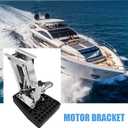 2 Stroke Outboard Motor Bracket Kicker for Boat up to 20HP, Auxiliary Heavy Duty Marine Motor Bracket Max Load 20HP