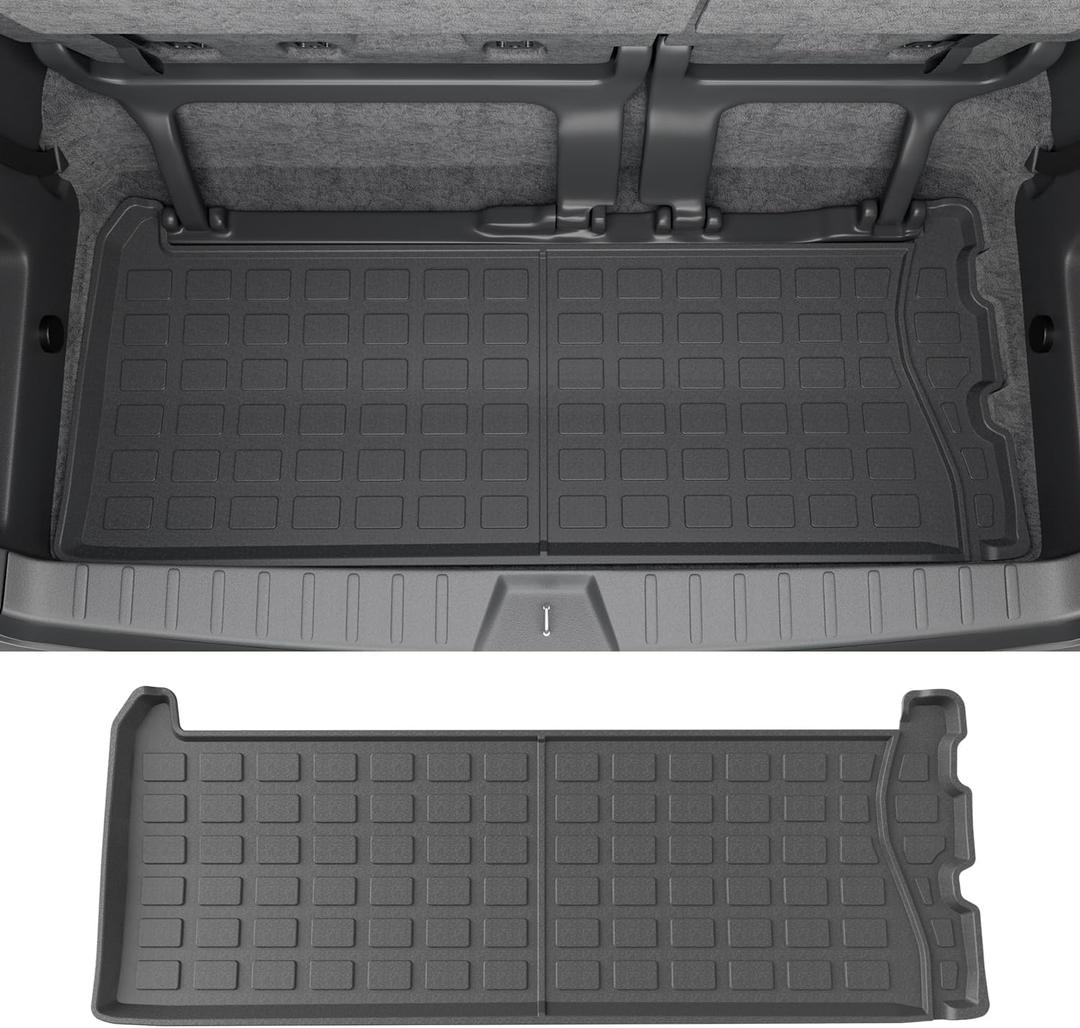 powoq 7&8 Seats Trunk Mat Compatible with 2021-2025 Toyota Sienna Cargo Mat TPE Trunk Liner Cargo Liner Replacement for 2021-2025 Toyota Sienna Accessories (Trunk Mat)