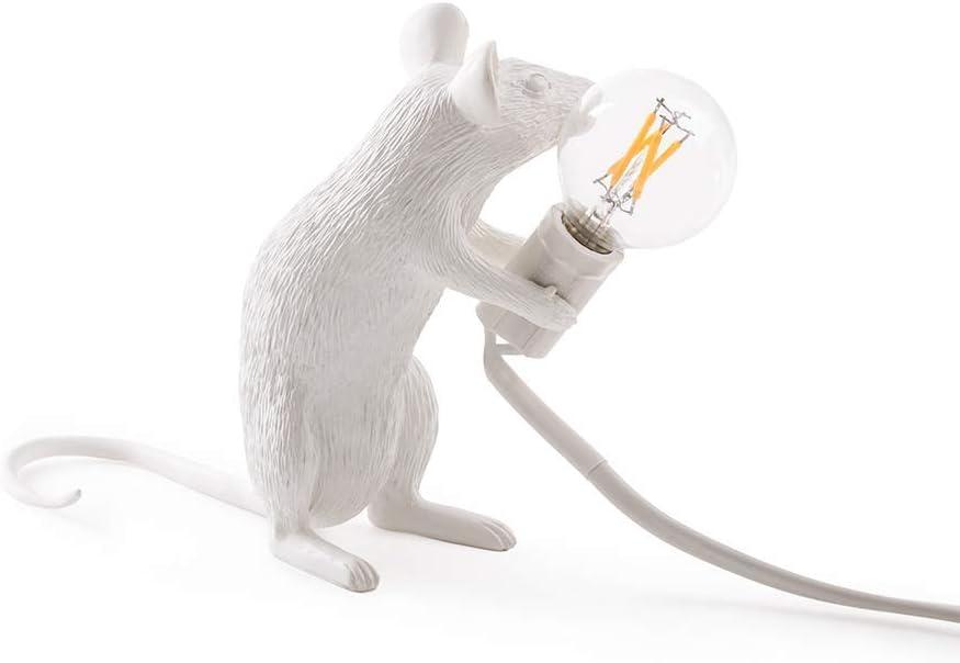 Modern Resin Mouse Lamp Table Lights Creative Desk Lamps Bedside Gift Decoration LED Bedroom,Study Room (Sitting)