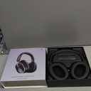 Active Noise Cancelling Headphones,120H Playtime Bluetooth 6.0 Wireless Headphones with Power Display & 6-Mic ENC Calls, 360 Spatial Audio Over Ear Headphones Foldable Headset for Travel Office Game (Black)