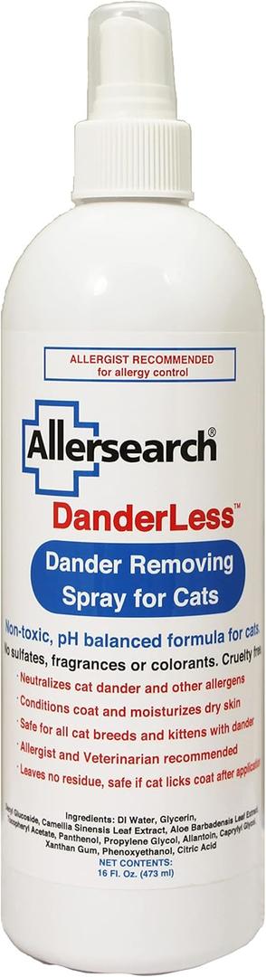 Allersearch DanderLess Dander Removing Spray for Cats Allersearch DanderLess Dander Removing Spray for Cats