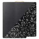 Double Sided PEO PET Build Plate for Bambu Lab X1C/X1/X1E/P1P/P1S/A1, Smooth Diamond PEO+Carbon Fiber Texture PET Spring Steel Sheet Plate 257x257mm for Bambu 3D Printer
