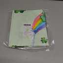 Hexagram St Patricks Day Tablecloth 52 x 70 Inch, Green St Patrick's Day Rectangle Shamrocks Table Cloth Gnome Truck Cover for Party Home Dinner Decor