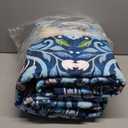 8x10 Area Rugs for Living Room, Washable Rug Floral Vintage Rugs for Bedroom Non Slip Low Pile Large Blue Boho Carpet Indoor Kitchen Dining Room Office Playroom Floor Mat