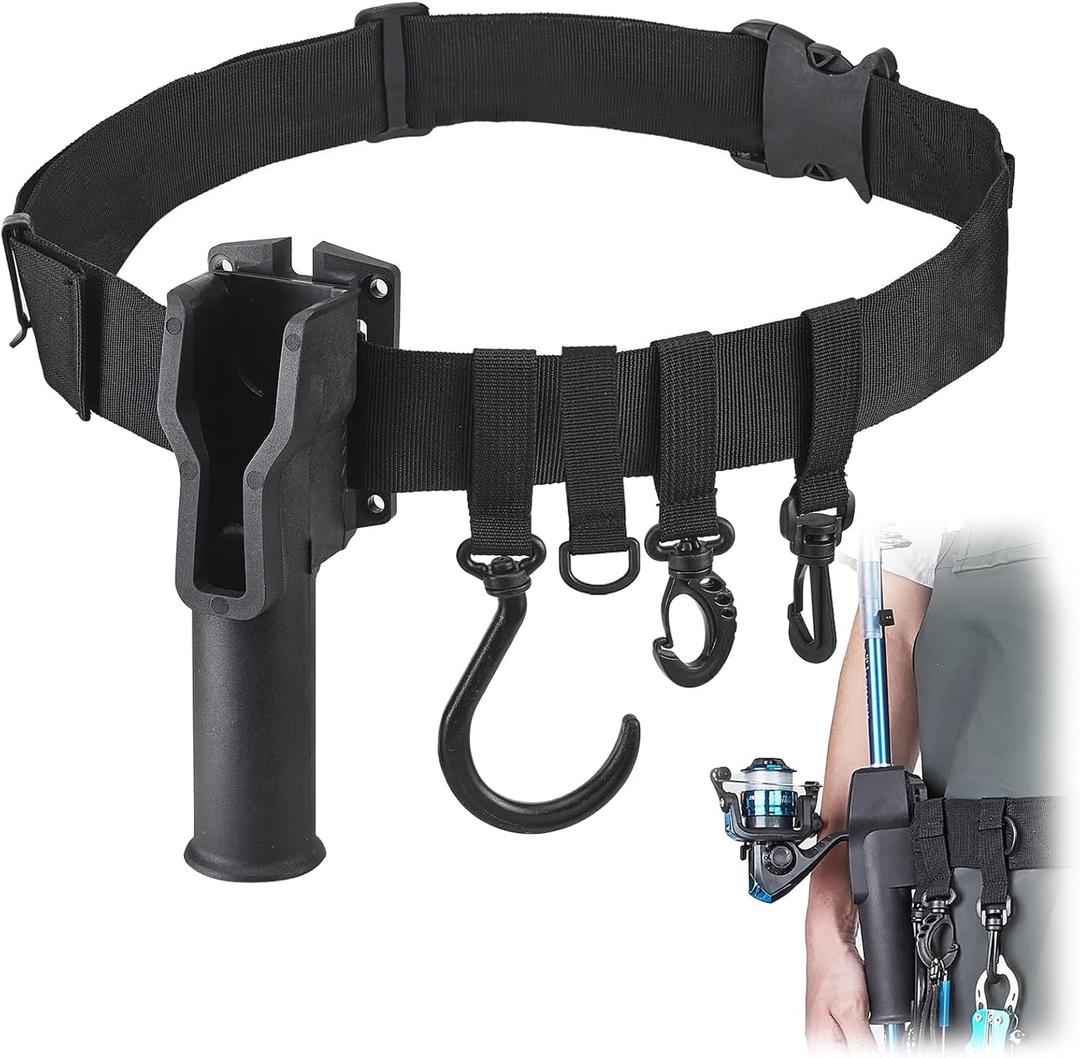 Fishing Rod Holster, Fishing Waist Belt Rod Holder, Adjustable Pole inserter for Spinning Casting Reel Outdoor Fishing Fishing Rod Holster, Fishing Waist Belt Rod Holder, Adjustable Pole inserter for Spinning Casting Reel Outdoor Fishing