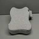 Memory Foam Leg Pillow for Side Sleepers - Relax from Sciatica, Back, HIPS, Knees, and Joints - Removable and Washable Cover - Perfect for Pregnancy and Nursing (Grey-Extra Soft)