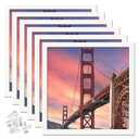 ijuerybai 16x16 Picture Frames White, Set of 6 for Gallery Wall Display
