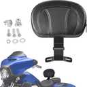 Adjustable Rider Backrest for Touring 2009-later, Motorcycle Front Driver Back Rest Pad Kit for Harley Davidson CVO Street/Road/Electra Glide Road King Ultra Limited FLHR FLTRX FLHX FLHT Accessories