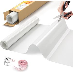 Silicone Baking Mat Roll, Non-Stick Heat Resistant Food Grade Baking Mats, Non-Slip Reusable Air Fryer Linner, Freeze Dryer Mat, Counter Mat, Oven Liner, Refrigerator Liners - 12IN x 10FT (White)