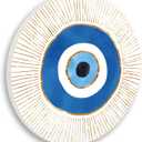 Stupell Industries Contemporary Evil Eye Nazar Shape Wood Wall Art, Design by Ziwei Li, 12 x 12, Wall Plaque