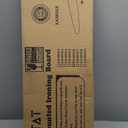 Xabitat Wall Mounted Ironing Board, 36.2" X 12.2" Compact Mount Fold Down Iron Board for Small Spaces, Space Saving with Cotton Fabric Cover, Black and Grey