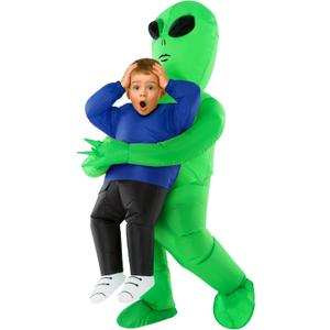 Morph Alien Costume Kids (4-6Y), Alien Blow Up Costume Kids, Boys Aliens Inflatable Costumes, Boys Inflatable Costumes