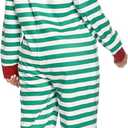 Veseacky Family Christmas Pajamas Matching Sets Adult Onesie Zipper Hooded Footed One-Piece Pjs Jumpsuits (XXL)