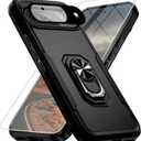 for Google Pixel 9 Case [15 FT Military Grade Drop Protection] with Screen Protector & Lens Protector Heavy-Duty Shockproof Kickstand Case for Pixel 9 (Black)