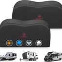 Comnova RV Tire Covers 2 Pack - 600D Dual Axle Tire Cover for Camper RV Trailer Truck, Waterproof Heavy Duty Fade-Resistant Dual Wheel Protector Cover, Fits Tire Diameters 27-29 Inch