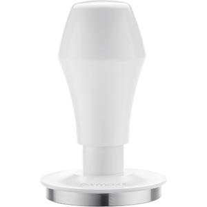 Normcore 51mm Espresso Coffee Tamper V4, Spring Loaded Tamper With Stainless Steel Flat Base, 15lb / 25lb / 30lbs Replacement Springs, Anodized Aluminum Stand, Non-stick coating White