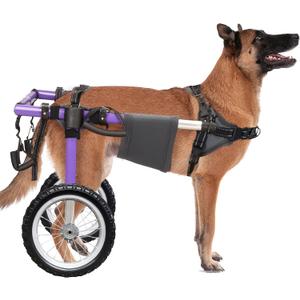 Dog Wheelchair for Back Legs - Lightweight Aluminum Alloy Dog Wheelchair, Upgraded All-Terrain Tires for Large Dogs, 55.1-88.1 lbs(XL)