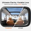 Baby Car Mirror for Baby Hook Clip Design Never Shake Baby Mirror for Car Seat Mirror Rear Facing Newborn Essentials Easy Install Back Seat Mirrors for Car ShatterProof Crash Tested Baby Shower Gifts (Black)