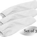 Rehabilitation Advantage Cloth Hand Cone Covers, White, Set of 3