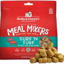 Stella & Chewy's Freeze-Dried Raw Surf & Turf Meal Mixers - Dog Food Topper and Mixer - Made with 95% Grass-Fed Beef & Wild-Caught Salmon - Perfect for Picky Eaters - Grain-Free - 8 oz (8 Ounce (Pack of 1)), Best Before September 25 2025