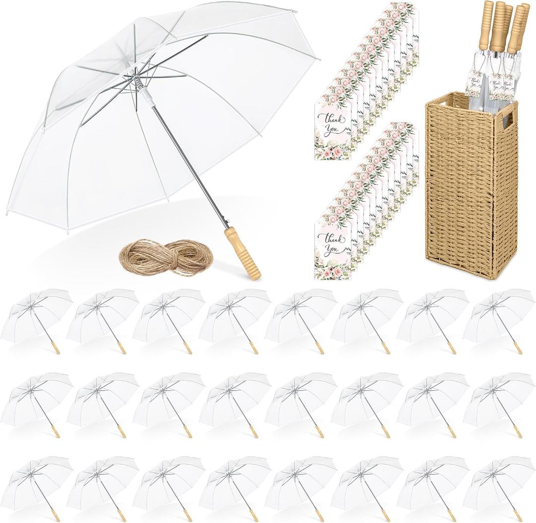 Aodaer Wedding Umbrella Bulk with Foldable Storage Box Auto Open Foldable Umbrellas Windproof Travel Umbrella for Outdoor Activities, Wedding Anniversary Photography