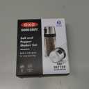 OXO Salt and Pepper Shaker Set, Clear, Stainless Steel