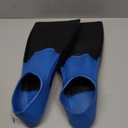 Sporti Adult-Kids Swim Fins for Pool Lap Swimming - Long Floating Fins for Swimming & Snorkeling - Swim Flippers for Training (M 9-10 / W 10-11, BlackBlue)