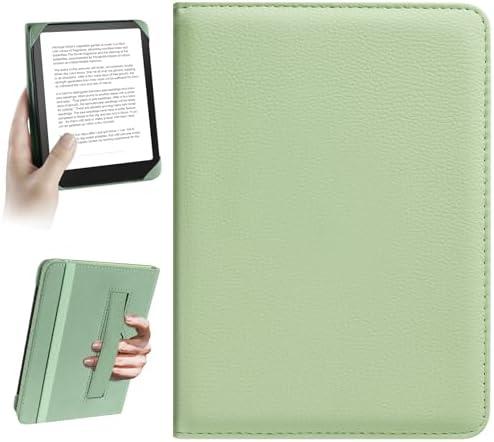 HoYiXi Universal Case for 6 inch Kindle eReader Compatible with Paperwhite(2015/2018)/Pocketbook and Tolino/Kobo Clara HD,6" eReader Protective Case Cover Elastic Rope, Green