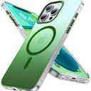 Magnetic for iPhone 14 Pro Max Case [Compatible with MagSafe] [10FT Military Grade Drop Tested] Slim Translucent Matte Case for iPhone 14 Pro Max Phone Case, Gradient Green(6.7")