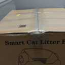 Self Cleaning Litter Box, Automatic Cat Litter Box-APP Control, Open-Design Electric Litter Box, Safety Anti-Pinch, Odor-Free Waste Disposal Includes Trash Bags, Suitable for Multiple Cats, Grey