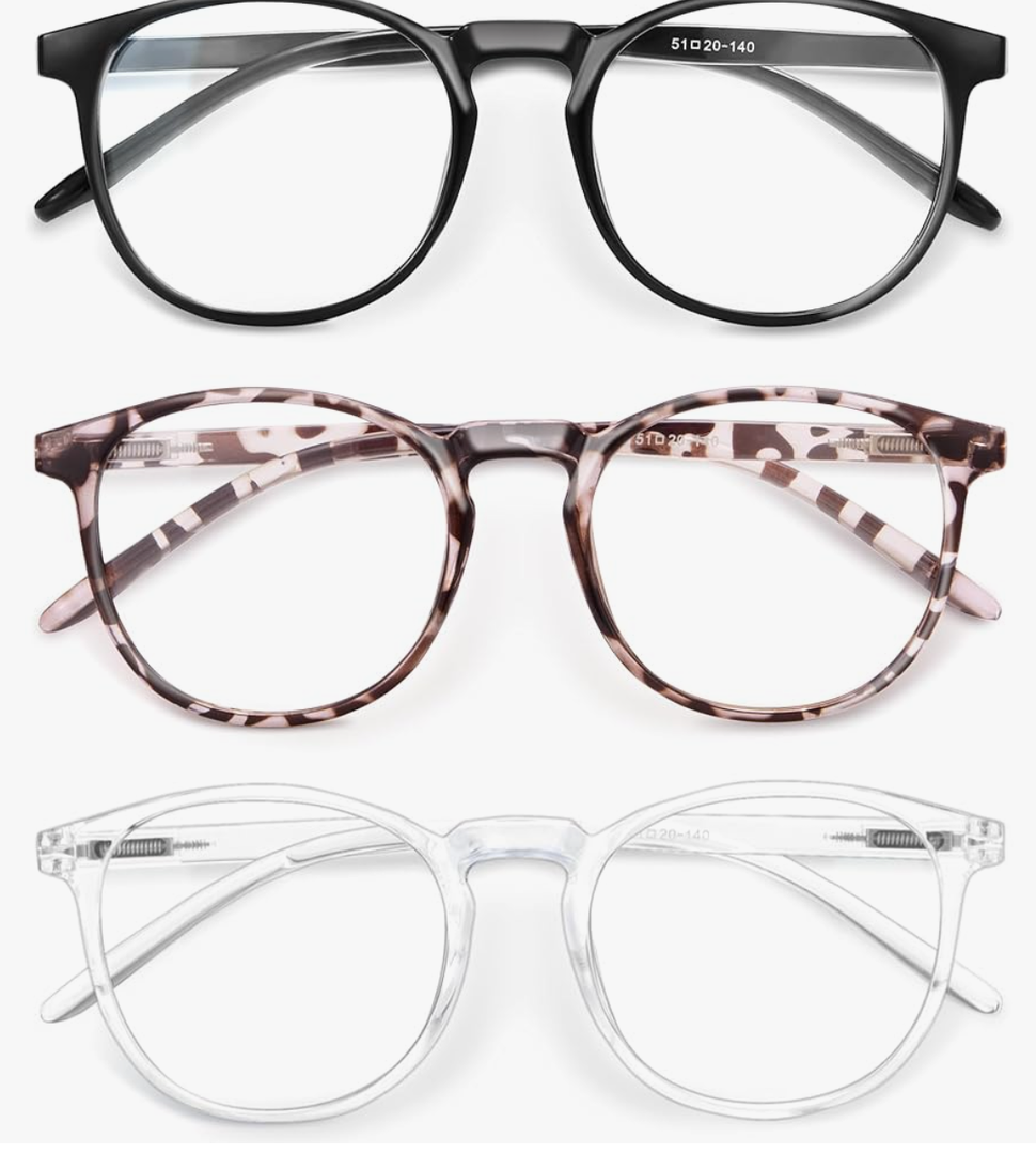 IBOANN Iconic Blue Light Glasses for Woman - Computer Glasses 99% Blue Light Blocking - Anti Eyestrain & UV Glare Protection