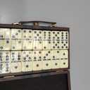 ERLLE - Premium Double 6 Dominoes Set, Classic Domino Game with Vinyl Case, Tiles for Adults & Kids, Mexican Train & Family Game Night