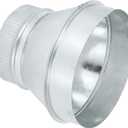 PATIKIL 7 Inch to 5 Inch Duct Reducer, Galvanized Steel Round Air Duct Reducer Crimped Pipe Increaser Adapter Connector Fitting Coupling for HVAC, Ventilation Systems