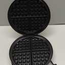 Cuisinart Waffle Maker, 1250W Round Classic Waffle Iron, 5-Setting Adjustable Browning Control, WMR-CANAS, Brushed Stainless