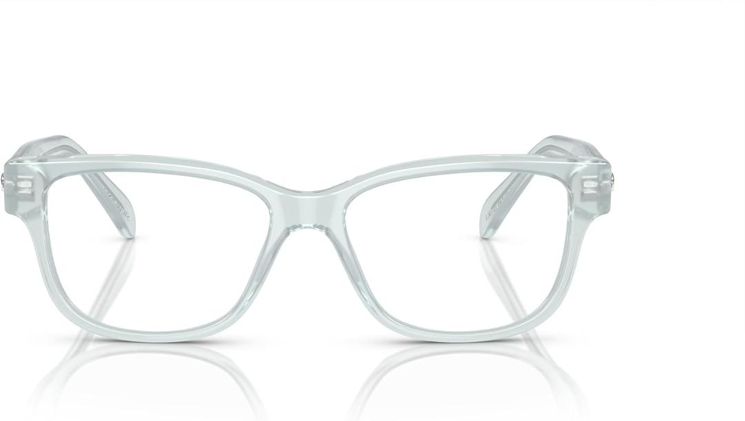 Swarovski Women's Sk2007 Square Prescription Eyewear Frames (Opal Light Blue/Demo Lens)