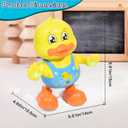 Interactive Dancing Duck Musical Toy for Toddlers, Flashing Lights & Melodies, Baby Musical Easter Duck Toy Dancing Crawling Tummy Time Toys Birthday Easter Gifts