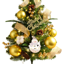 Tabletop Christmas Tree, 24inch/2ft Mini Christmas Tree, Tabletop Small Christmas Tree for Holiday Indoor DIY Christmas Decoration (Gold)