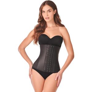 Ann Chery 2021 Latex Waist Trainer for Women |3 Hook Body Shaper|High Compression Colombian Waist Cincher |Daily & Sports Use (Black), L