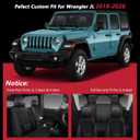 NS YOLO Custom Fit Jeep Wrangler JK JL 4-Door Leather Seat Covers 2018-2026