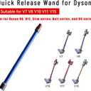 Extension Tube, Attachments Replacement Parts for Dyson V15 V11 V10 V8 V7 Stick Vacuum Cleaner, Quick Release Wand Replacement Accessories, 28.5in (Blue)