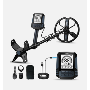 Metal Detector Rechargeable 2500mAh Waterproof 10 Dual D Coil SUNPOW OT-MD15-US