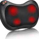 iKristin Back Massager, Shiatsu Neck Massager with Heat, Electric Back Massager for Shoulder, Back, Leg, Deep Tissue Kneading Massage to Relief Muscles, Massage Pillow for Mom/Dad/Women/Men