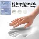 Side Sleeper Pillow  Soft Ergonomic Cervical-Neck-Pillow for Neck Pain Relief, Ice Silk Zipperless Pillowcase, Eco Friendly and Durable Material (White)