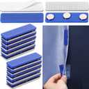 48 Pairs Outdoor Curtain Weights, Waterproof Outdoor Curtain Magnets for Heavy Wind, Patio, Mosquito, Cabana, Gazebo, Flags, Indoor(Blue)