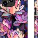 for iPhone 14 Pro Max Case, Cute Floral Aesthetic Cover for Women | Wireless Charging Compatible, Dual-Layer Hard Shell + Silicone, Shockproof Protective Phone Case for Girls