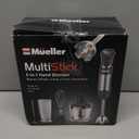 Mueller Multistick 5-in-1 Immersion Blender Handheld,12 Speed Hand Mixer-Turbo Boost,Heaviest Duty Copper Motor,Titanium reinforced Blades Hand Blender,Milk Frother Wand,Whisk,Beaker,Chopper,Grey (Gray)